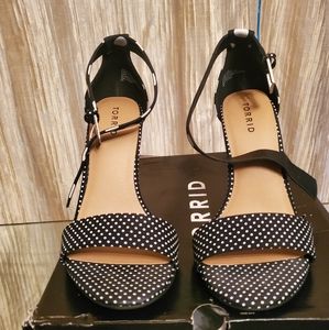 SOLD Torrid Polka Dot Sandals